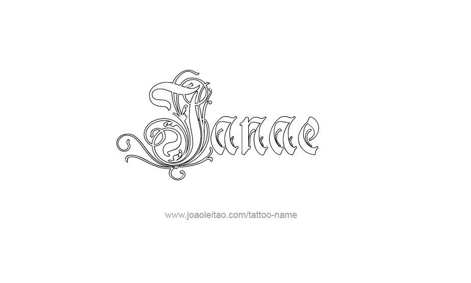 Tattoo Design Name Janae   