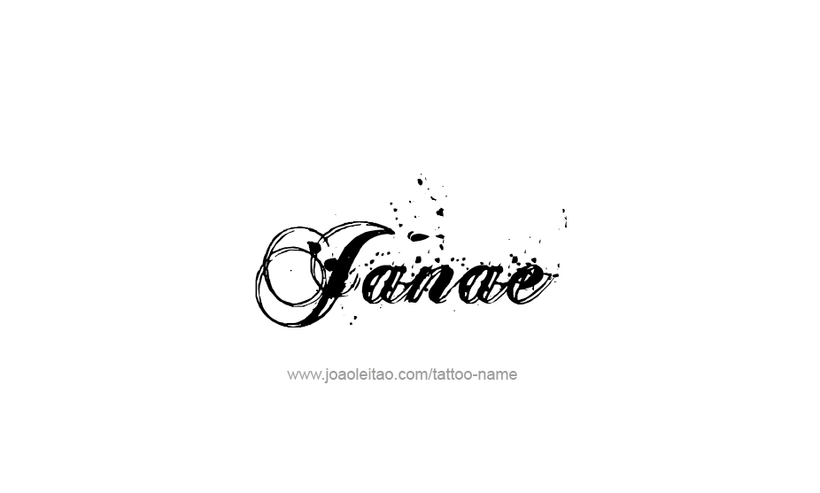 Tattoo Design Name Janae   