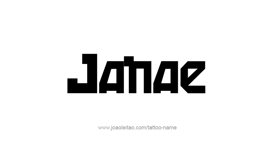 Tattoo Design Name Janae   