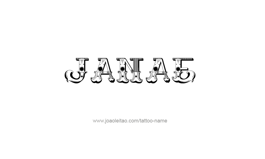 Tattoo Design Name Janae   