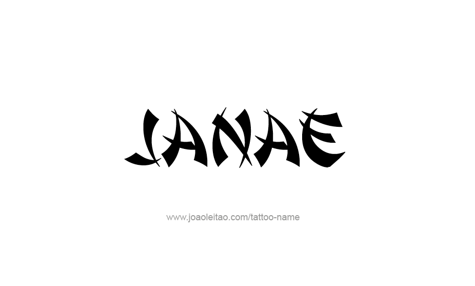 Tattoo Design Name Janae   