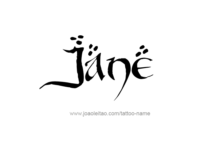 Tattoo Design Name Jane   