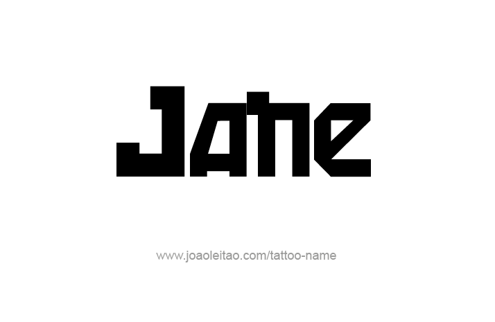 Tattoo Design Name Jane   