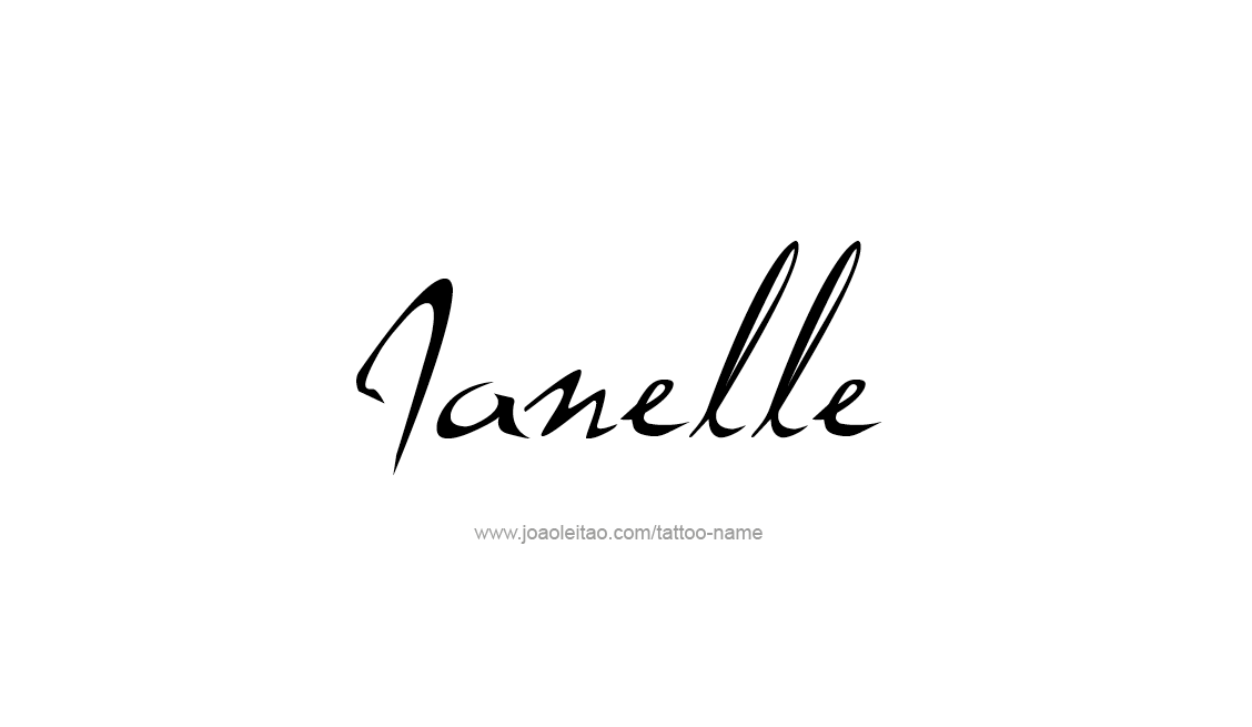 Tattoo Design Name Janelle   