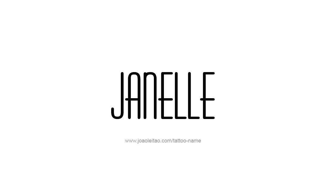 Tattoo Design Name Janelle   