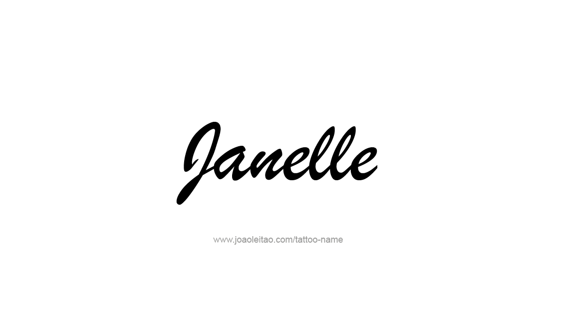 Tattoo Design Name Janelle   