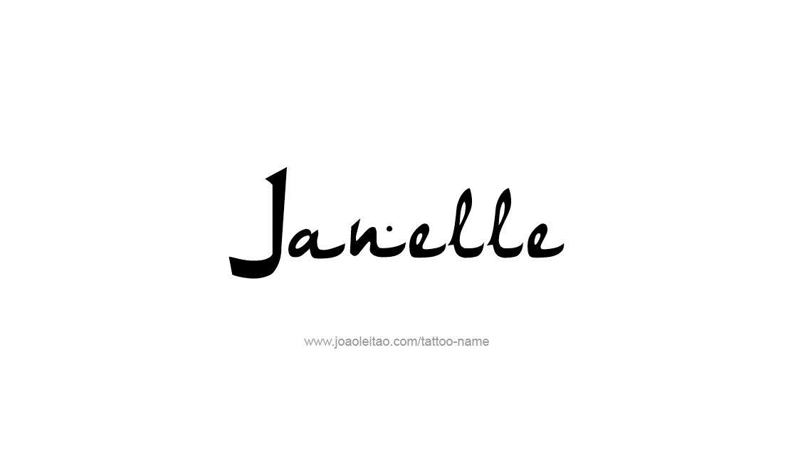 Tattoo Design Name Janelle   