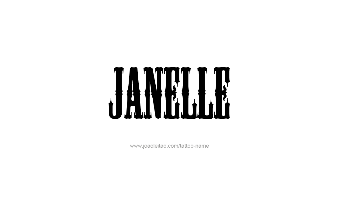 Tattoo Design Name Janelle   