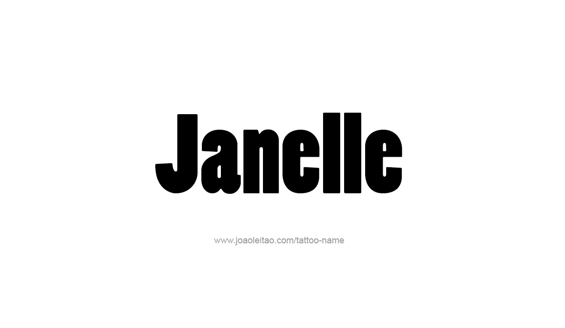 Tattoo Design Name Janelle   