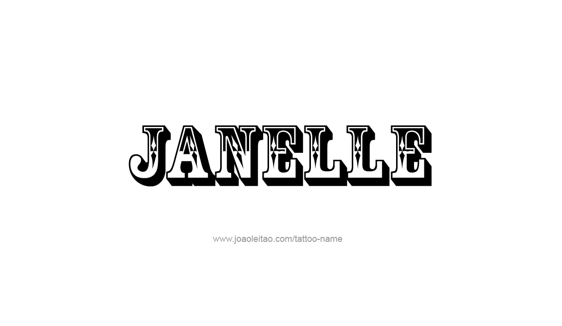 Tattoo Design Name Janelle   