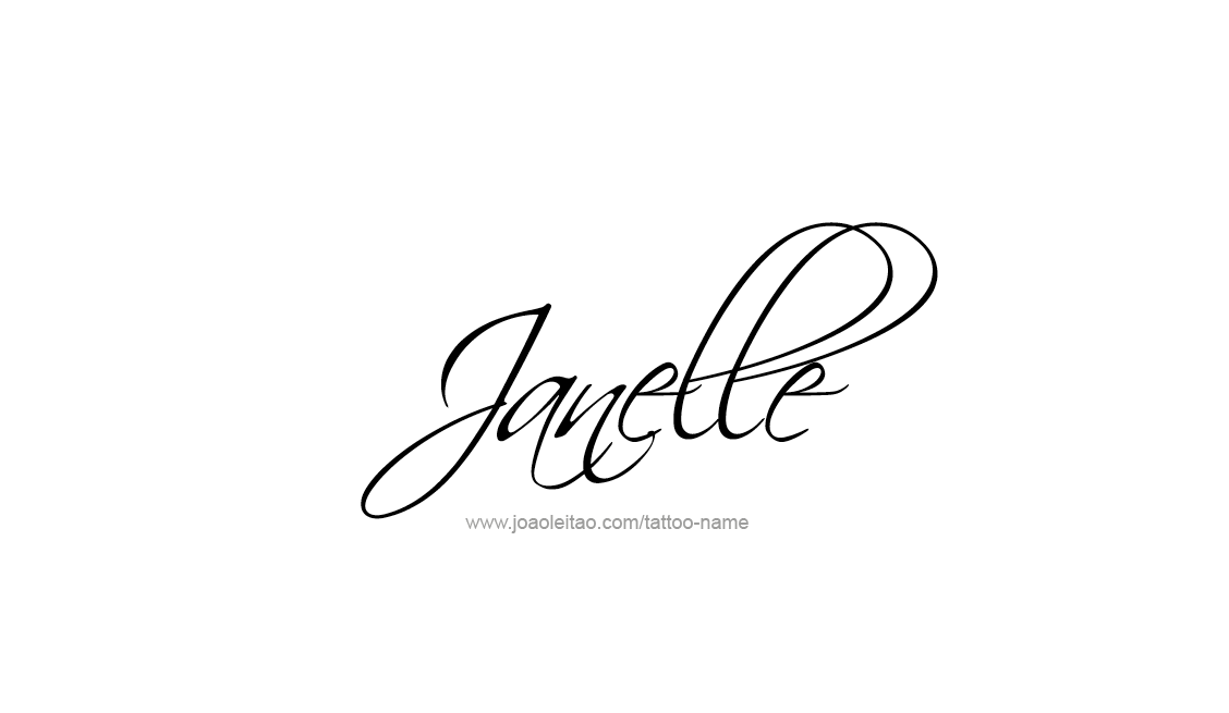 Tattoo Design Name Janelle   