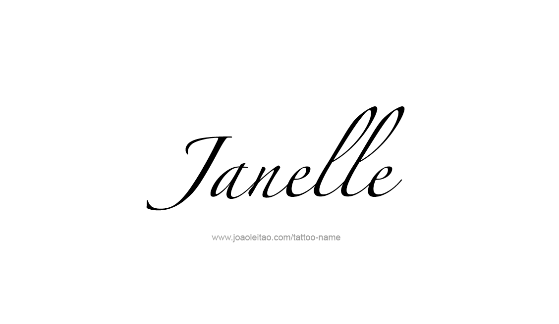 Tattoo Design Name Janelle   