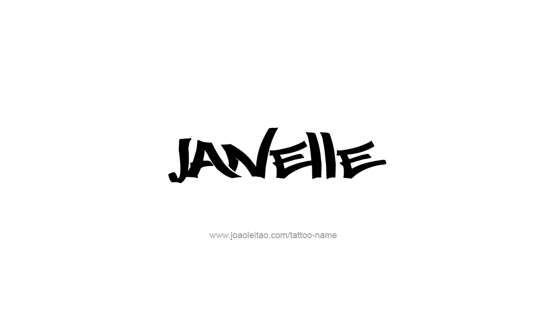 Tattoo Design Name Janelle   