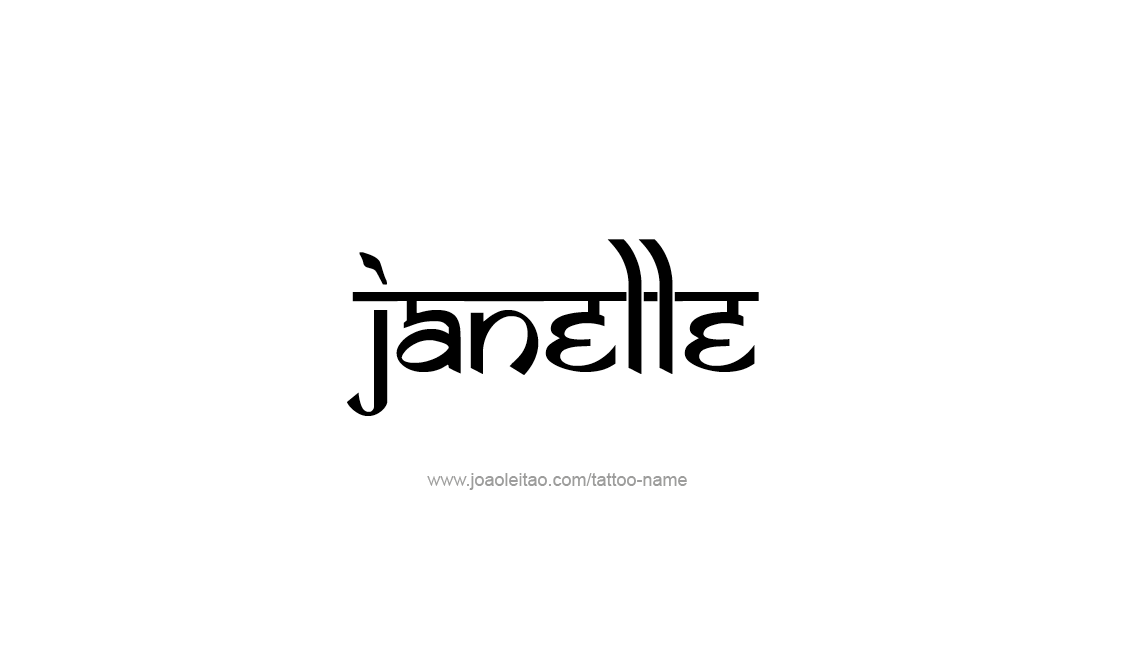 Tattoo Design Name Janelle   