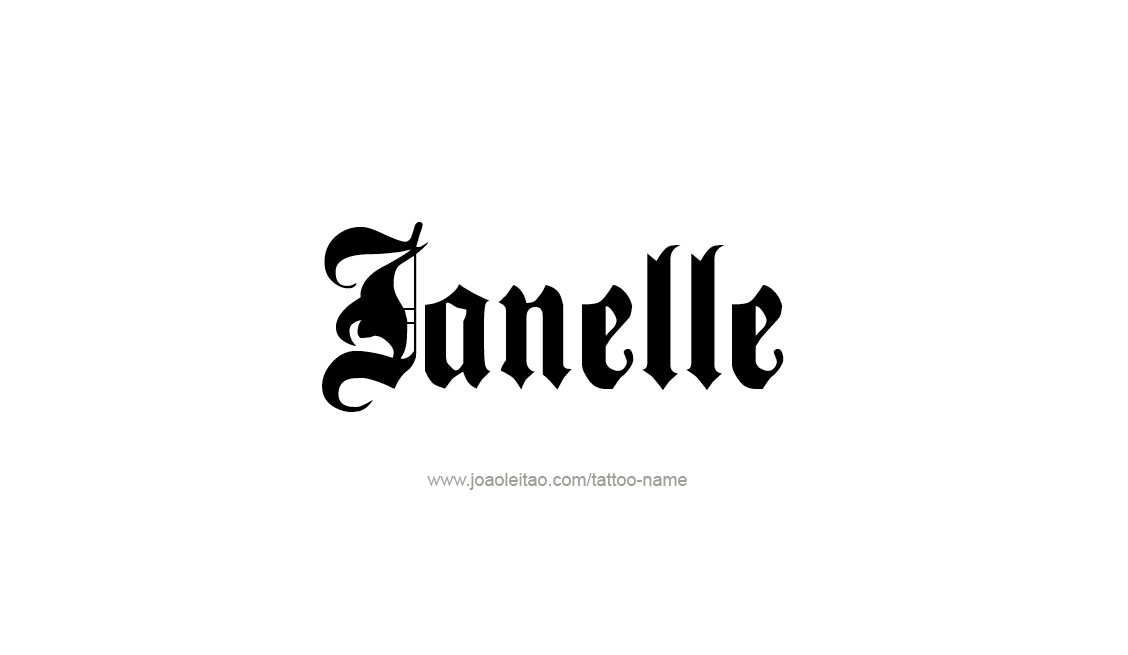 Tattoo Design Name Janelle   