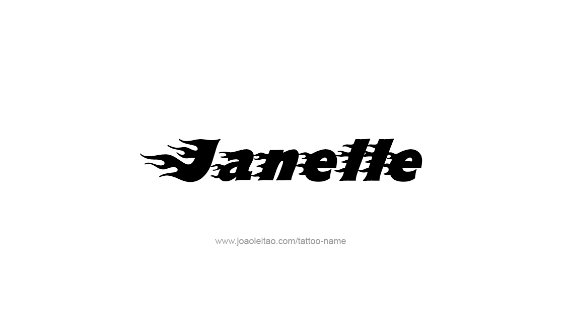 Tattoo Design Name Janelle   