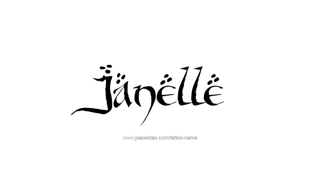 Tattoo Design Name Janelle   