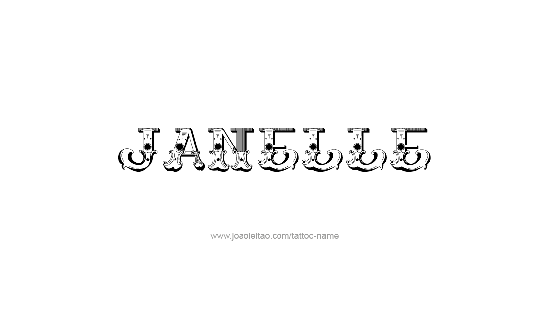 Tattoo Design Name Janelle   