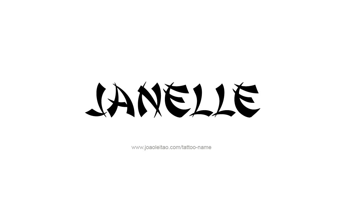 Tattoo Design Name Janelle   