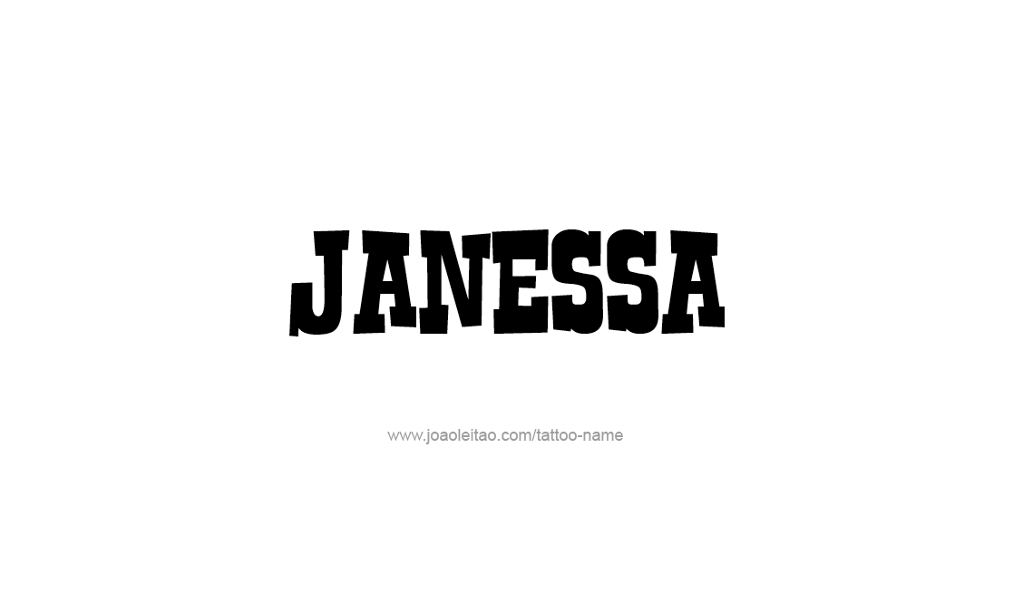 Tattoo Design Name Janessa   