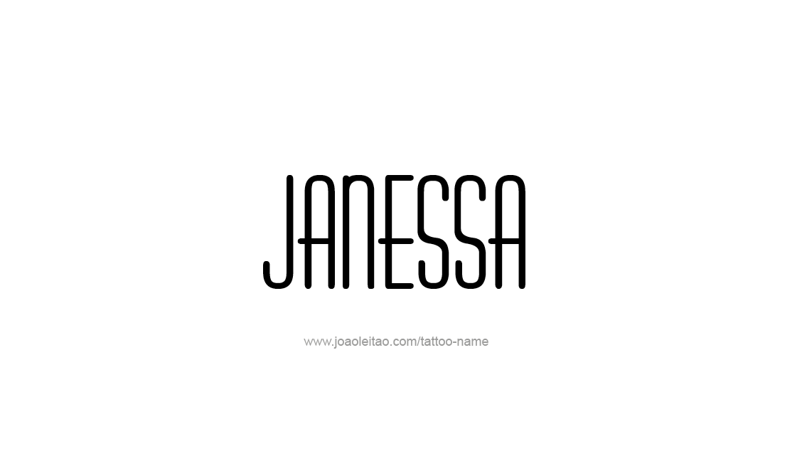 Tattoo Design Name Janessa   