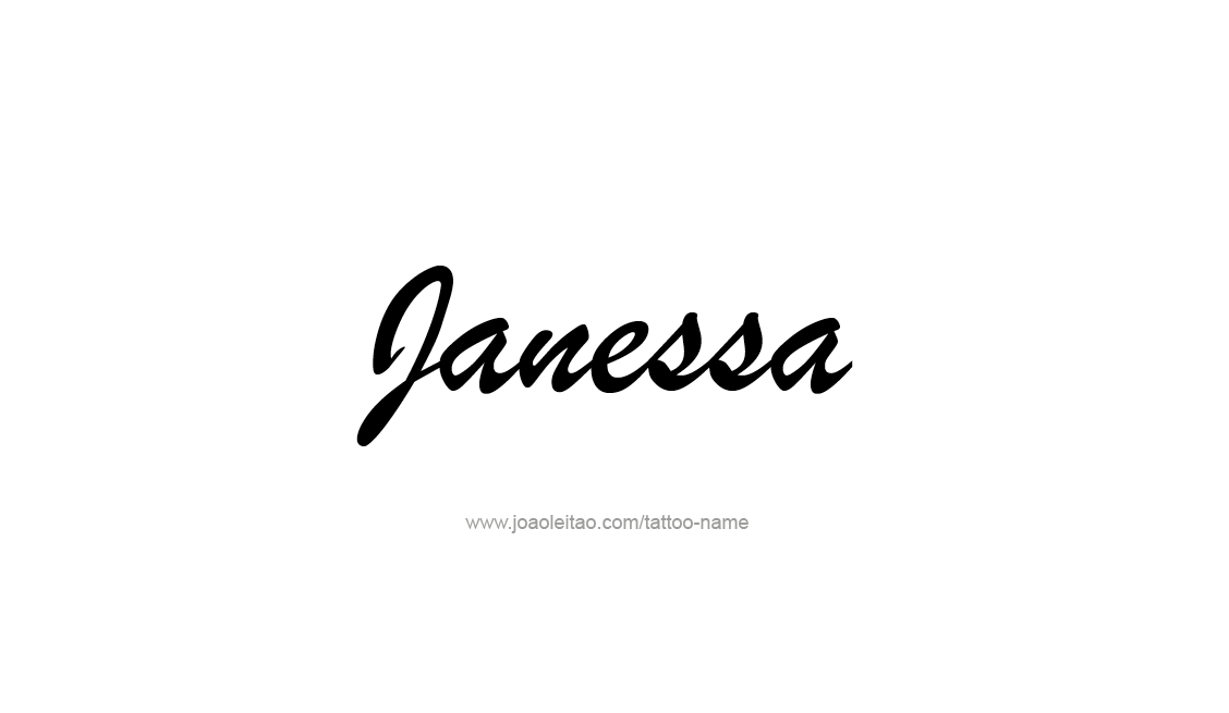 Tattoo Design Name Janessa   