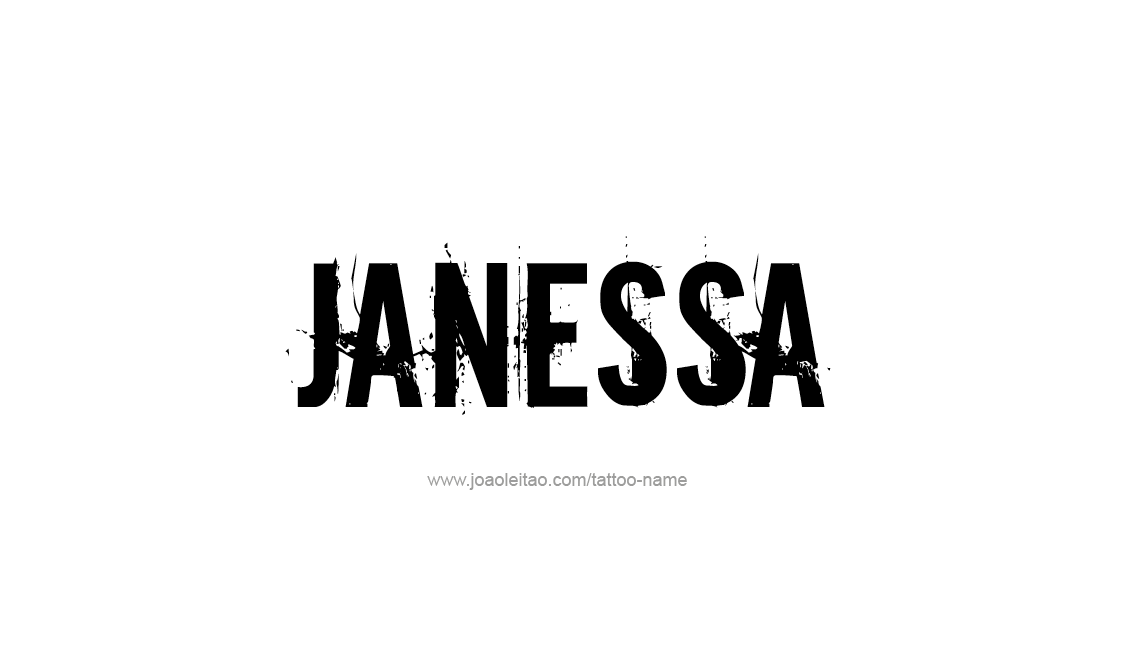 Tattoo Design Name Janessa   