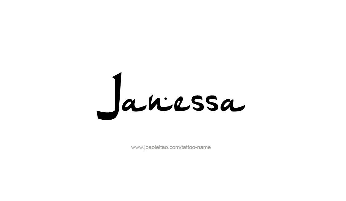 Tattoo Design Name Janessa   