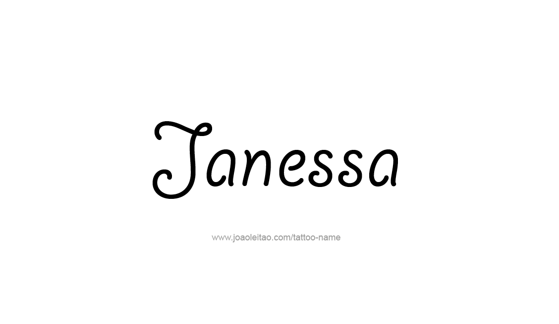 Tattoo Design Name Janessa   