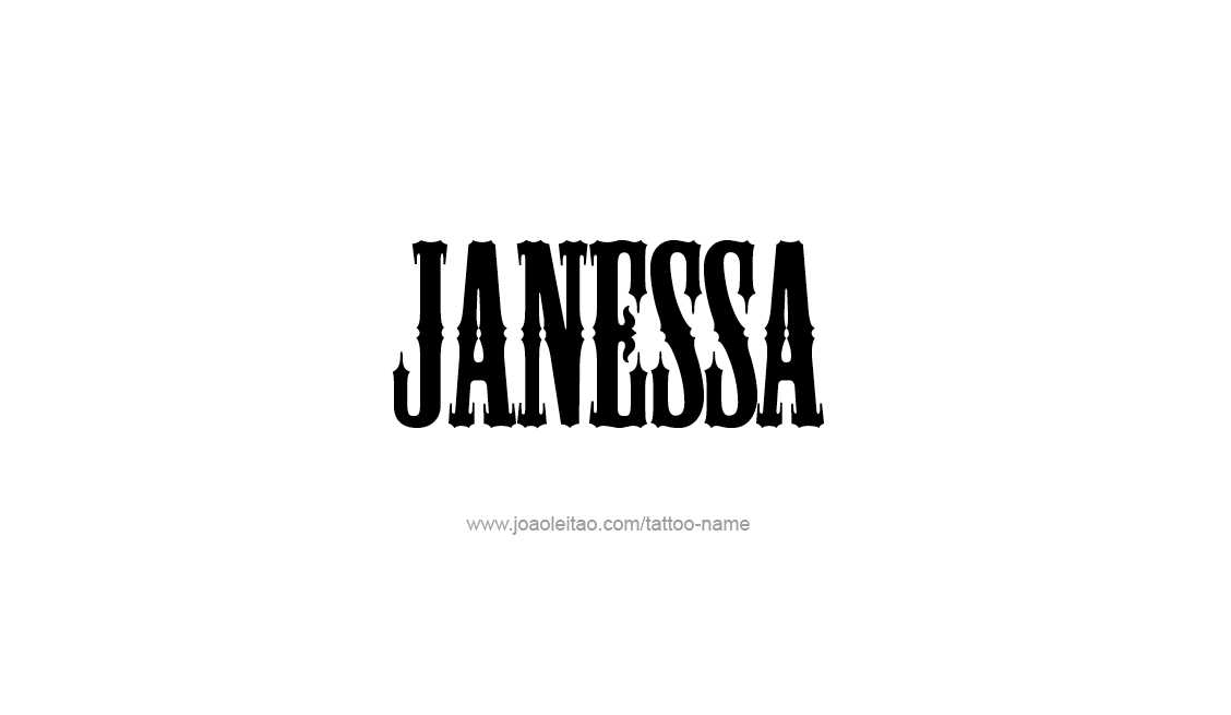 Tattoo Design Name Janessa   