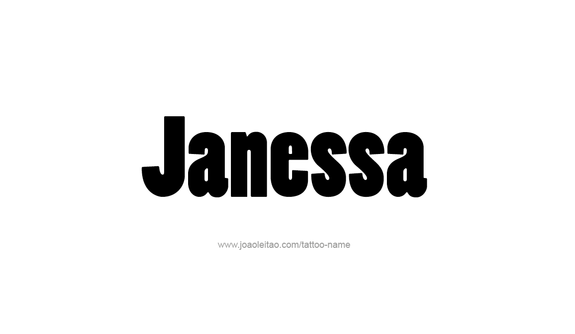 Tattoo Design Name Janessa   