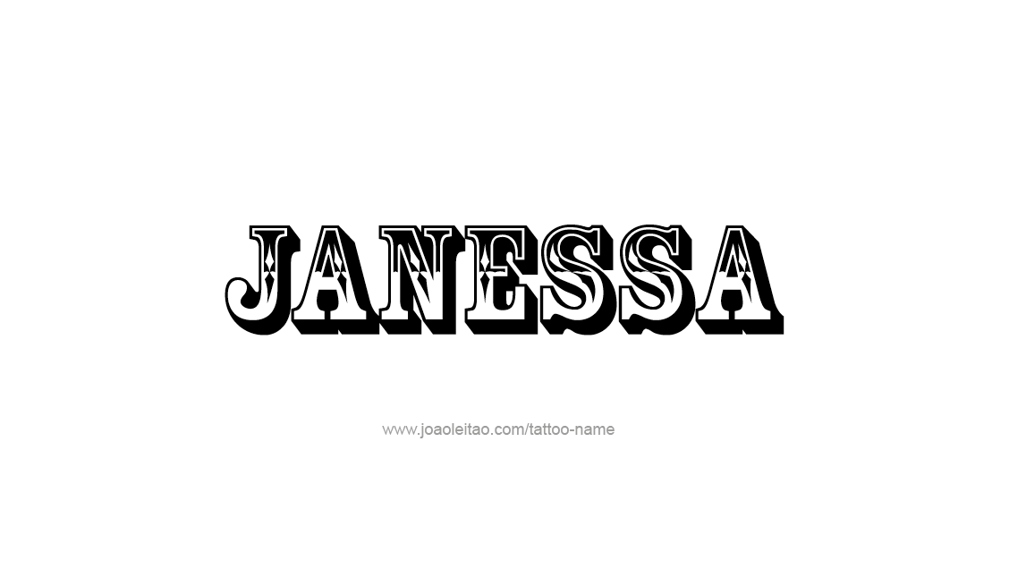 Tattoo Design Name Janessa   