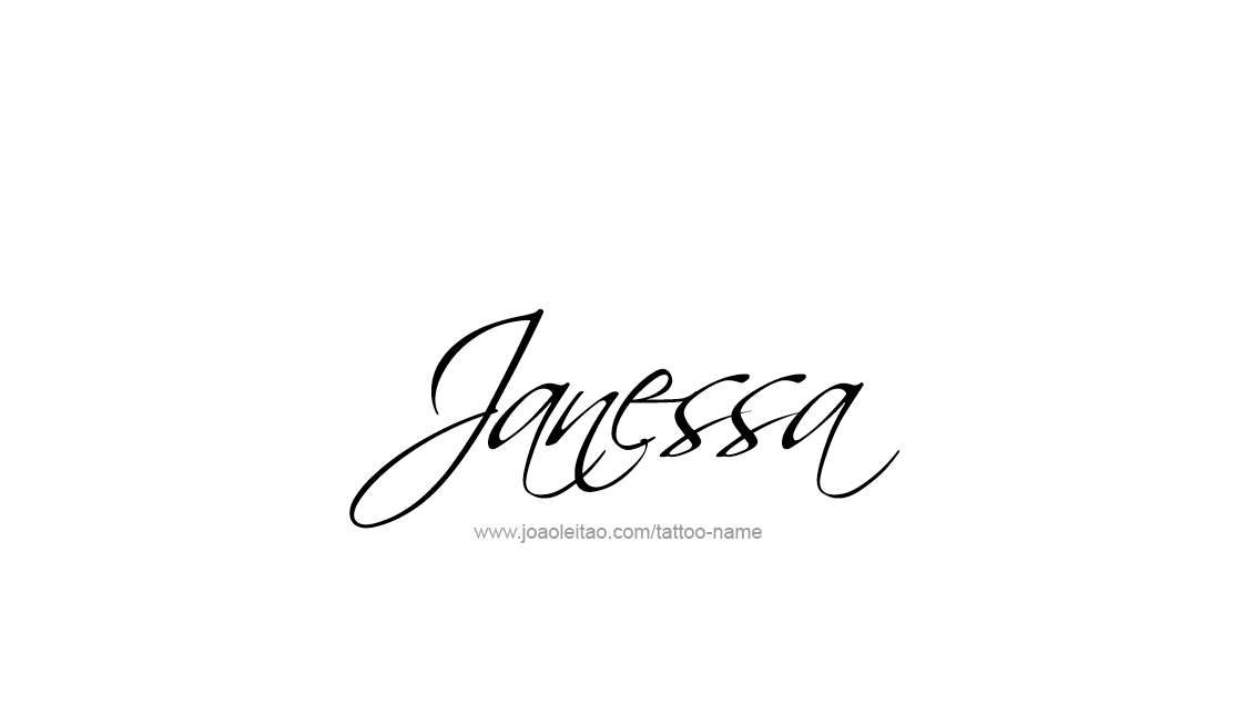 Tattoo Design Name Janessa   