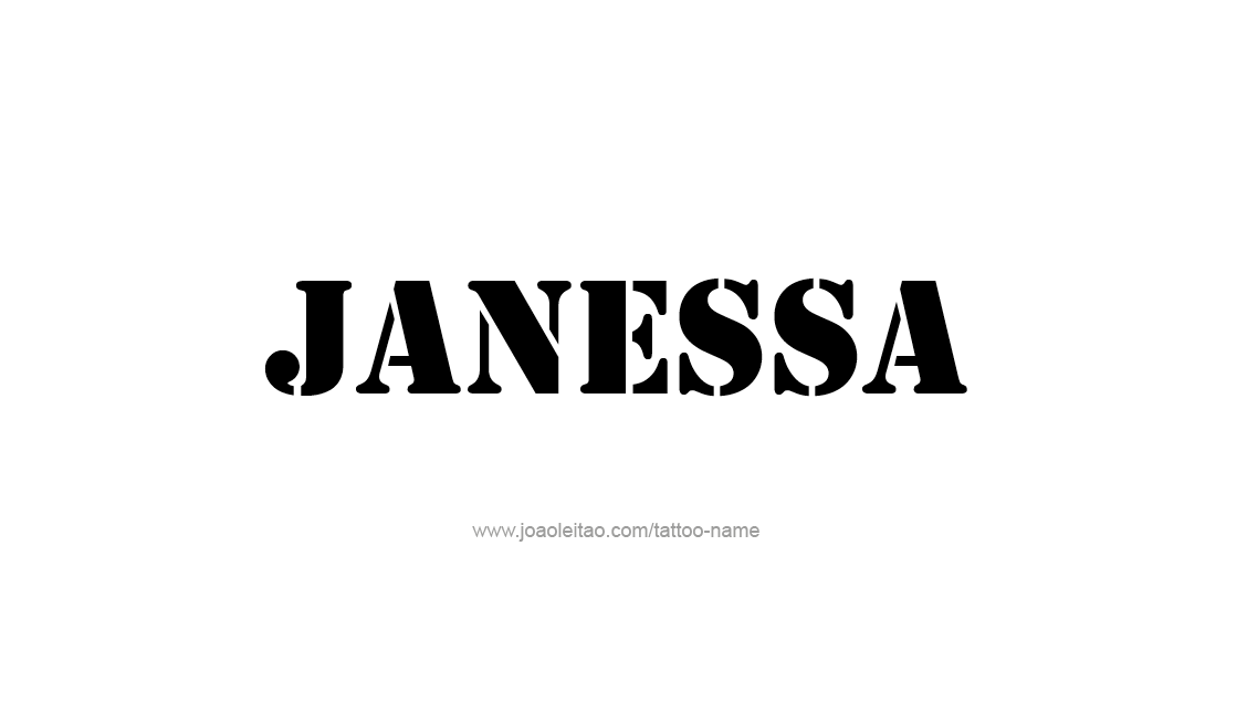 Tattoo Design Name Janessa   