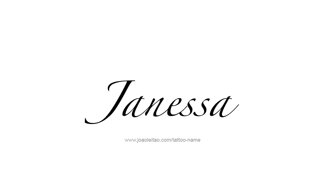 Janessa Name Tattoo Designs