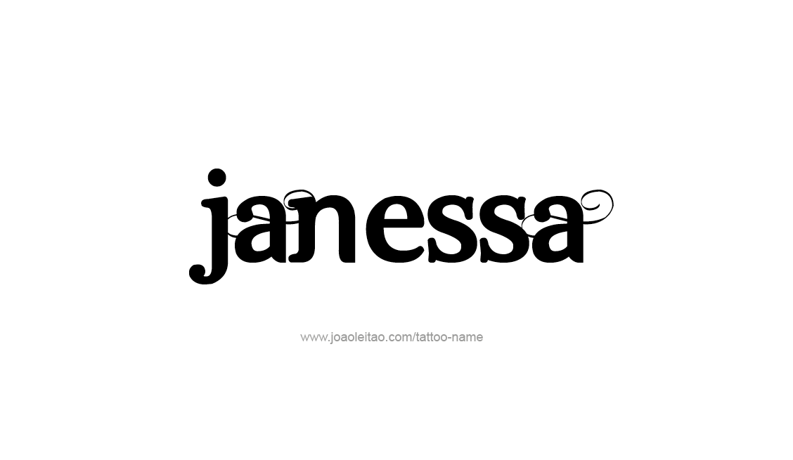 Tattoo Design Name Janessa   