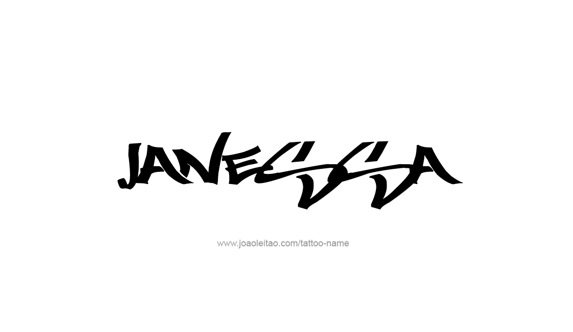 Tattoo Design Name Janessa   