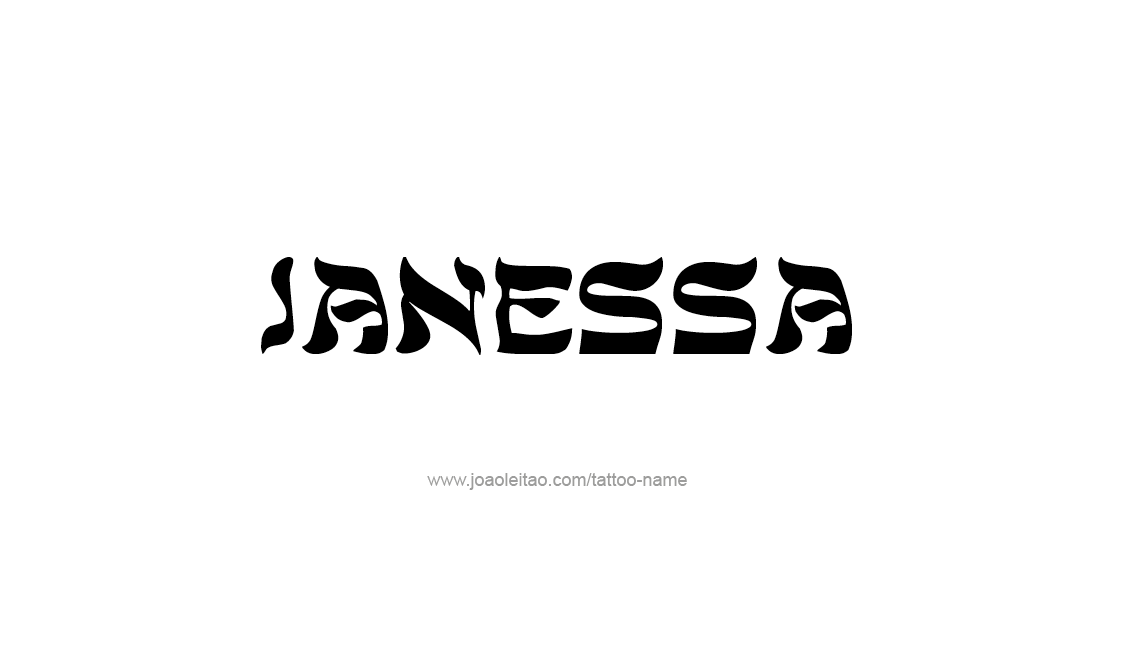 Tattoo Design Name Janessa   