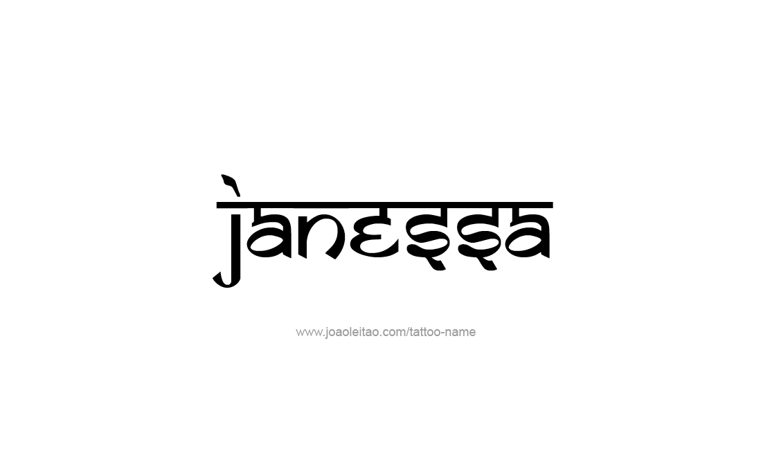 Tattoo Design Name Janessa   