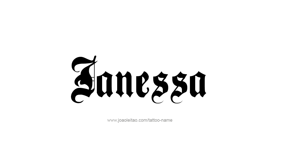 Tattoo Design Name Janessa   