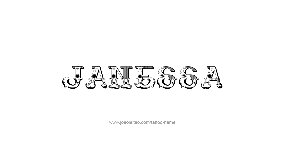 Tattoo Design Name Janessa   