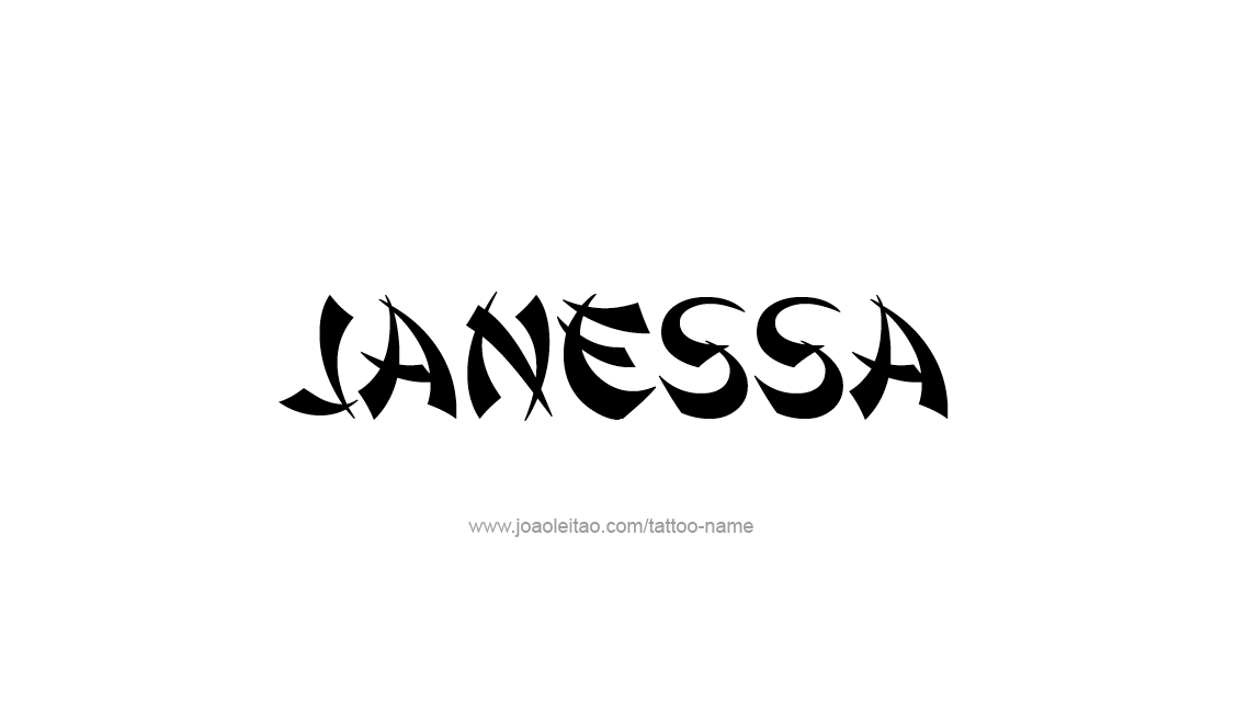 Tattoo Design Name Janessa   