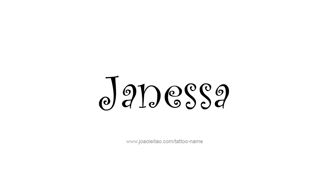 Tattoo Design Name Janessa   