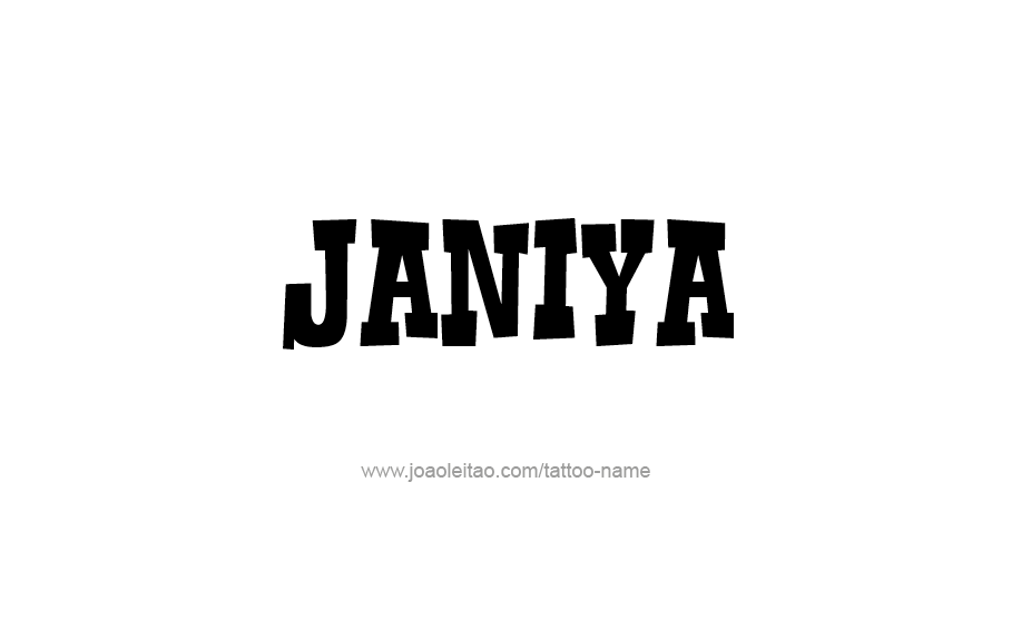 Tattoo Design Name Janiya   