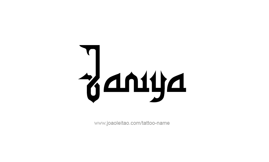 Tattoo Design Name Janiya   