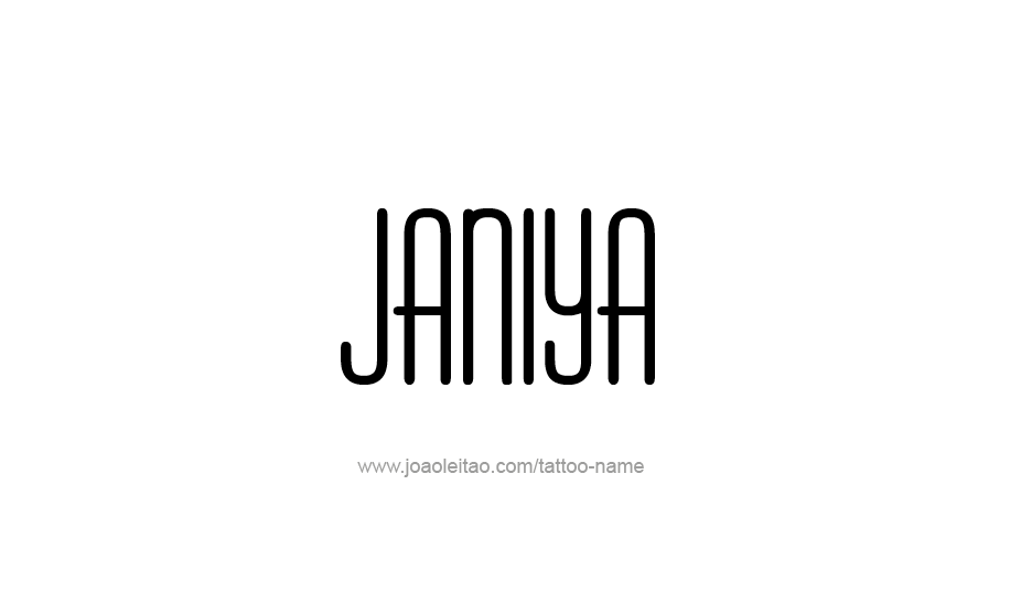 Tattoo Design Name Janiya   