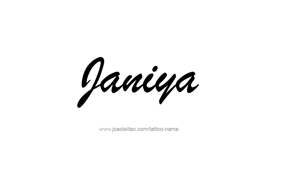 Tattoo Design Name Janiya   