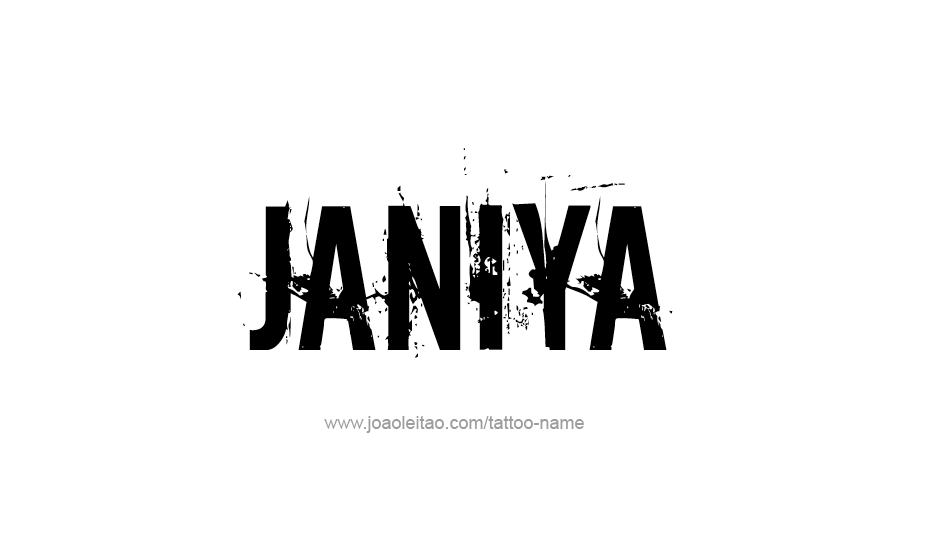 Tattoo Design Name Janiya   