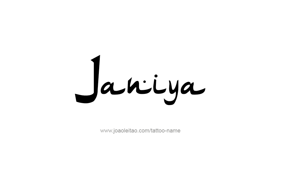 Tattoo Design Name Janiya   