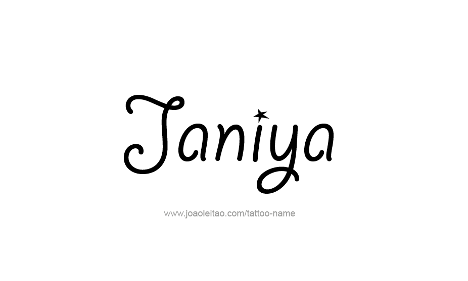 Tattoo Design Name Janiya   